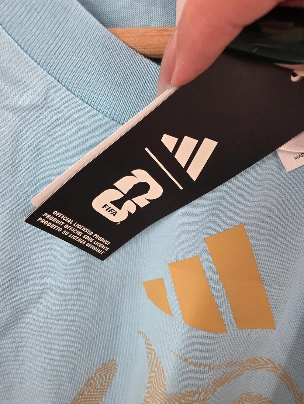 Adidas Argentina FIFA World Cup Icey Blue T-Shirt XL
